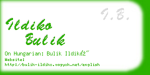 ildiko bulik business card